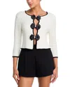 Alice And Olivia Akira Boucle Knit Cardigan In Multi