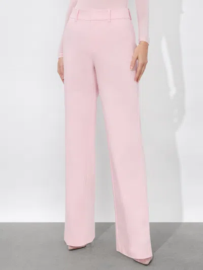 Alice And Olivia Alexander Trouser In Shell Pink