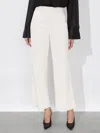 Alice And Olivia Alexander Vegan Trouser In Off White