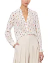 Alice And Olivia Beach Club Eloise Button-front Blouse