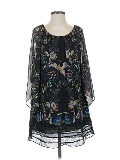 Pre-owned Alice And Olivia Alice + Olivia 3/4 Sleeve T-shirt In Black