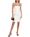 Alice And Olivia Ada Bustier Midi Dress In White