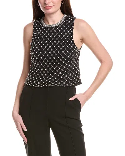 Alice And Olivia Alice + Olivia Amal Boxy Tank Top In Black
