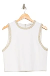 Alice And Olivia Alice + Olivia Amal Rhinestone Detail Tank