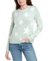 Alice And Olivia Andora Fuzzy Star Pullover In White
