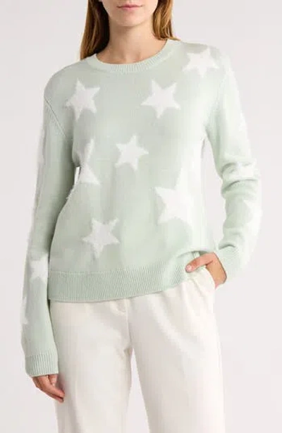 Alice And Olivia Alice + Olivia Andora Fuzzy Star Wool Blend Sweater