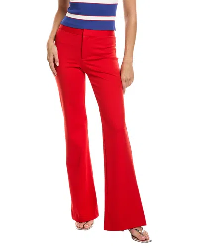 Alice And Olivia Alice + Olivia Andrew Mr. Bootcut Slim Pant In Red