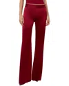 Alice And Olivia Andrew Bootcut Pant In Red