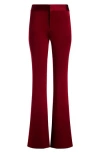 Alice And Olivia Andrew Bootcut Pant In Garnet
