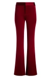 Alice And Olivia Andrew Bootcut Pant In Garnet