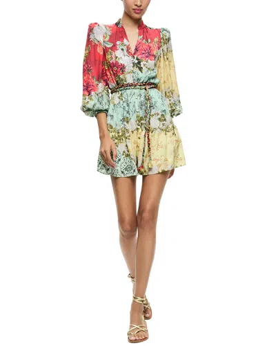 Alice And Olivia Alice + Olivia Antonette Mini Dress In Multi