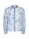 ALICE AND OLIVIA ALICE + OLIVIA APRIL FLORAL PRINTED BLOUSE