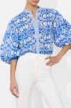 Alice And Olivia Alice + Olivia April Print Shirt