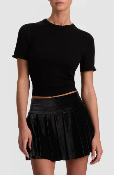 Alice And Olivia Alice + Olivia Aster Layered Look Polo In Black