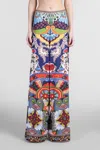 Alice And Olivia Athena Clean Wide Leg Pants On The Road In Multicolor