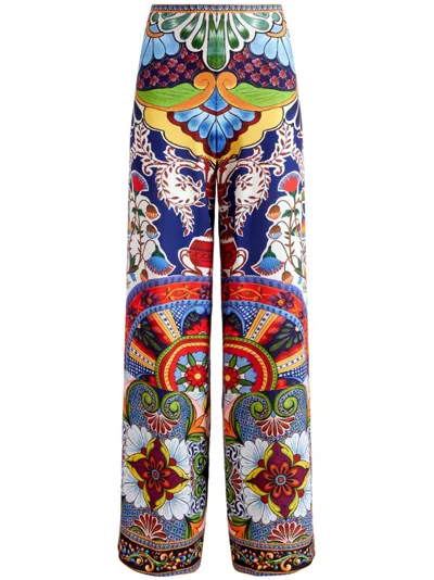 ALICE AND OLIVIA ALICE+OLIVIA ATHENA PRINTED TROUSERS