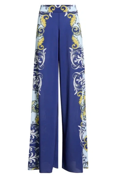 Alice And Olivia Athena Wide-leg Pants In Black