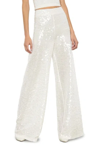 Alice And Olivia Alice + Olivia Athena Sequin Flare Wide Leg Pants