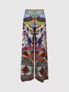 Alice And Olivia Athena Clean Wide Leg Pants On The Road In Multi