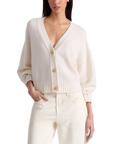 Alice And Olivia Alice + Olivia Atticus Cropped Boxy Cashmere-blend Cardigan In Nude