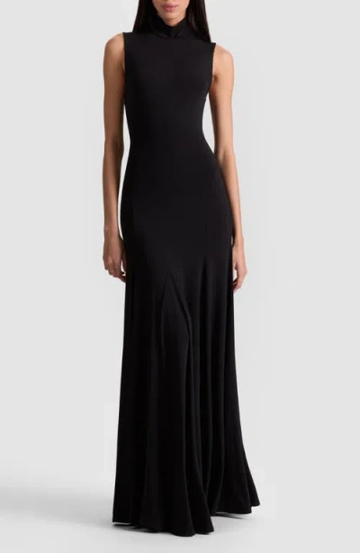 ALICE AND OLIVIA ALICE + OLIVIA AUGSTA SLEEVELESS TURTLENECK MAXI DRESS