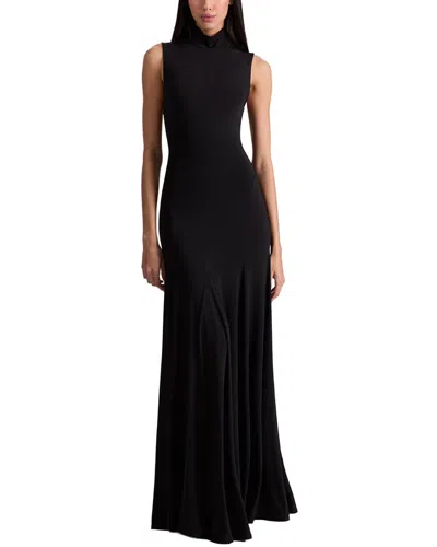 Alice And Olivia Augusta Open Back Sleeveless Maxi Dress In Black