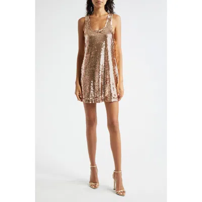 green emerald velvet dress Alice + Olivia Avril Sequin Mini Tank Dress, Size Xs