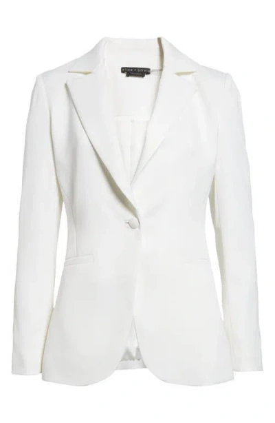 Alice And Olivia Alice + Olivia Billie Fitted Blazer In Off White