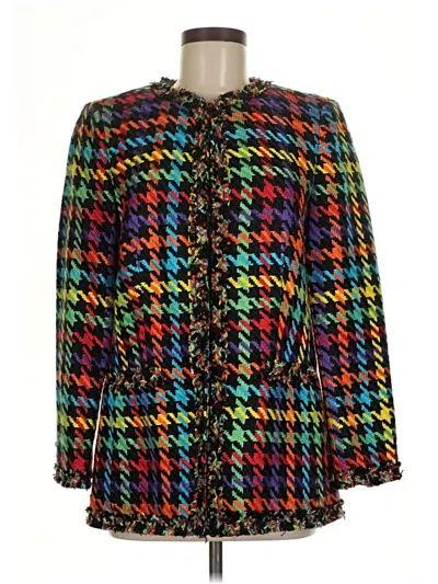 Pre-owned Alice And Olivia Alice + Olivia Blazer Jacket In Black