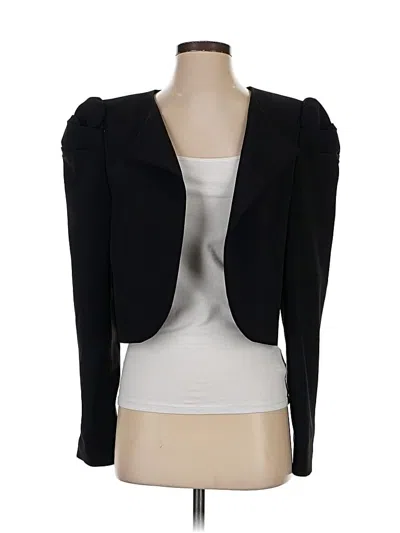 Pre-owned Alice And Olivia Alice + Olivia Blazer Jacket In Black