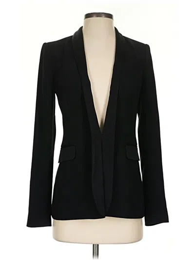 Pre-owned Alice And Olivia Alice + Olivia Blazer Jacket In Black