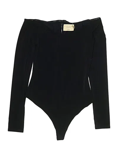 Pre-owned Alice And Olivia Alice + Olivia Bodysuit In Black