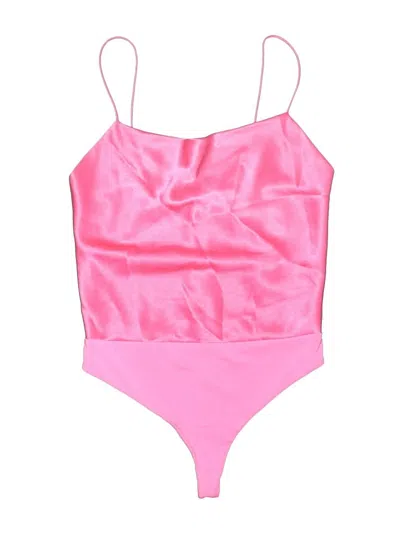 Pre-owned Alice And Olivia Alice + Olivia Bodysuit In Pink