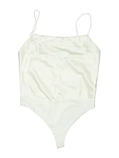 Pre-owned Alice And Olivia Alice + Olivia Bodysuit In White