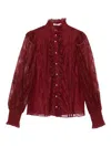 Alice And Olivia Alice + Olivia Shirts Bordeaux In Red