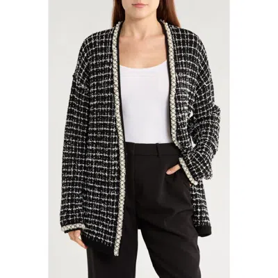 Alice And Olivia Alice + Olivia Bradford Beaded Open Front Cardigan In Multi