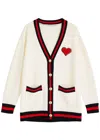 Alice And Olivia Bradford Cardigan In Ecru