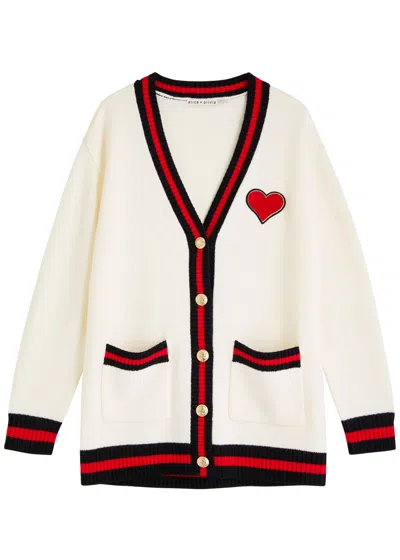 ALICE AND OLIVIA ALICE + OLIVIA BRADFORD STRETCH-WOOL CARDIGAN