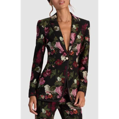 Alice And Olivia Alice + Olivia Breann Floral Fitted Blazer