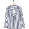 ALICE AND OLIVIA ALICE + OLIVIA BREANN STRIPE NOTCH LAPEL BLAZER