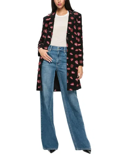 ALICE AND OLIVIA ALICE + OLIVIA BRET LONG BLAZER