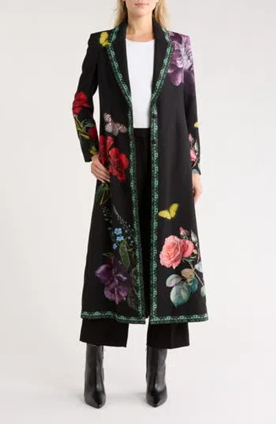 Alice And Olivia Alice + Olivia Bret Long Blazer In Black