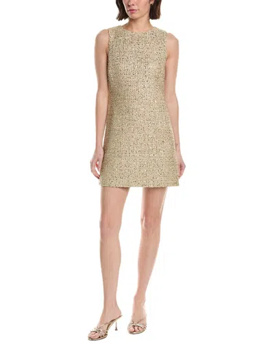 Alice And Olivia Alice + Olivia Cade Shift Dress In Metallic