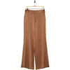 Alice And Olivia Alice + Olivia Calvin Satin Wide Leg Pants In Camel
