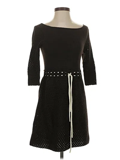 Pre-owned Alice And Olivia Alice + Olivia Cardigan Sweater In Black