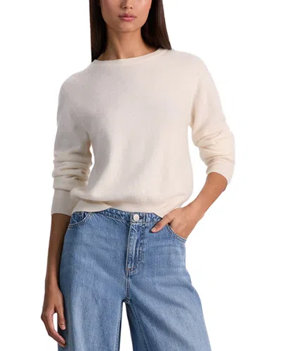 Alice And Olivia Alice + Olivia Carolee Crewneck Cashmere-blend Pullover In Beige