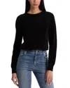 Alice And Olivia Carolee Cashmere Pullover In Black
