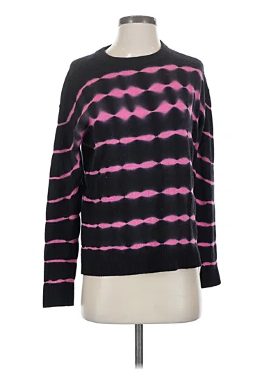 Pre-owned Alice And Olivia Alice + Olivia Cashmere Pullover Sweater In Black