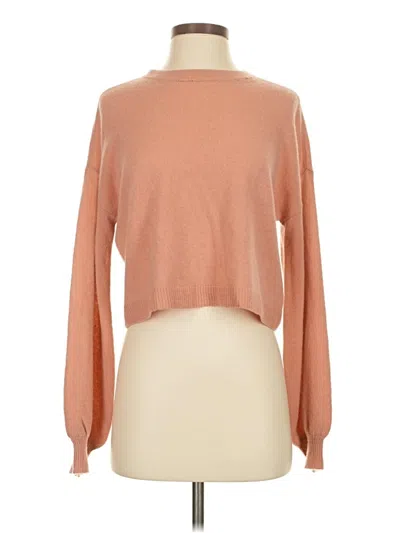 Pre-owned Alice And Olivia Alice + Olivia Cashmere Pullover Sweater In Brown