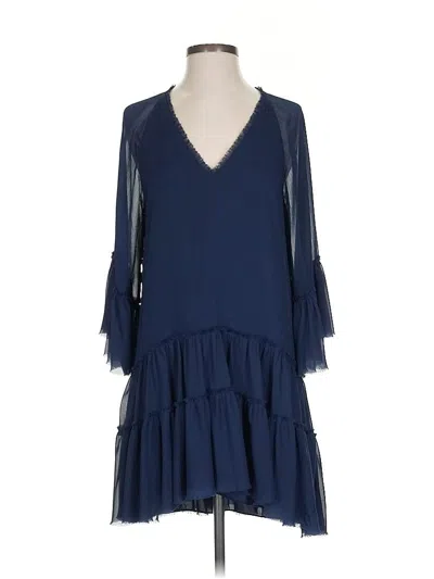 Pre-owned Alice And Olivia Alice + Olivia Casual Dress In Blue
